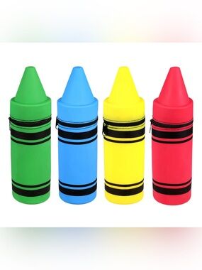 NWT Jot crayon shaped pencil pouch 4 piece set